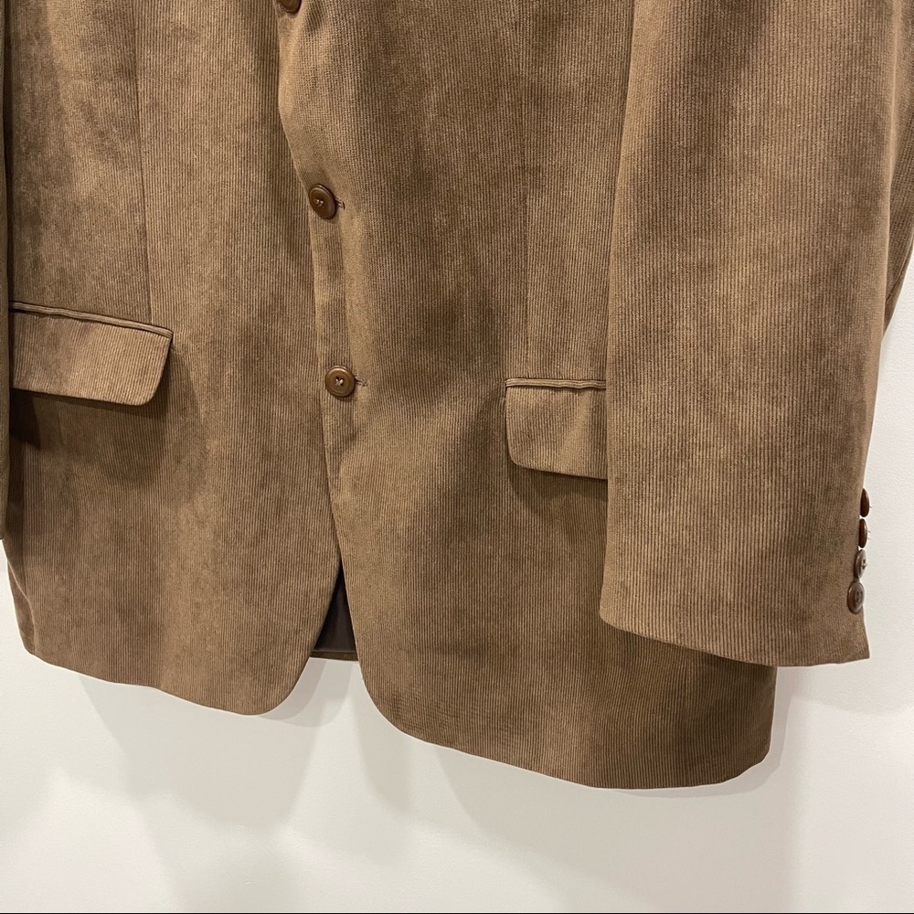 Andrew Fezza Brown 3-Button Blazer Jacket Soft 43R - Picture 5 of 8